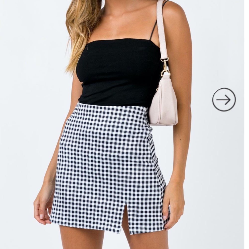 Princess Polly Gingham Skirt